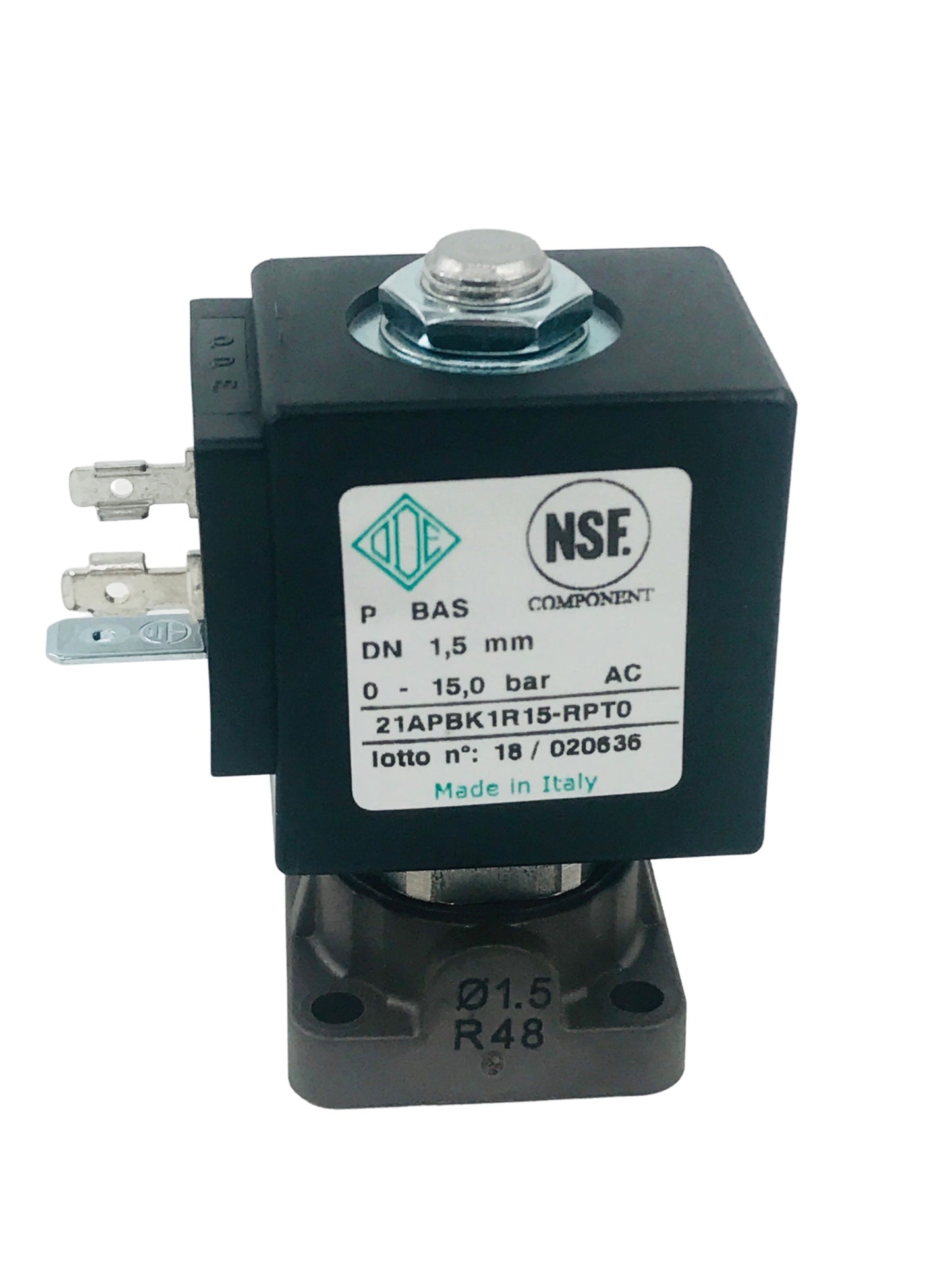 Solenoid - ODE 2-Way, 8w 24VAC 50/60Hz, Technopolymer (Peek Plastic)